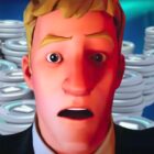 Fortnite: Yeni güncelleme ücretli bir oyun sistemi sunuyor ve incelemeler birikiyor. Jonesy looking shocked in front of V-Bucks
