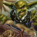 AOC: Stephen Miller'a yönelik şaşırtıcı bir suçlama ve tepkiler akıyor. A goblin writes in a book.